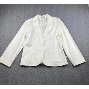 Duck Head Women's Blazer Size‎ 10 White Business